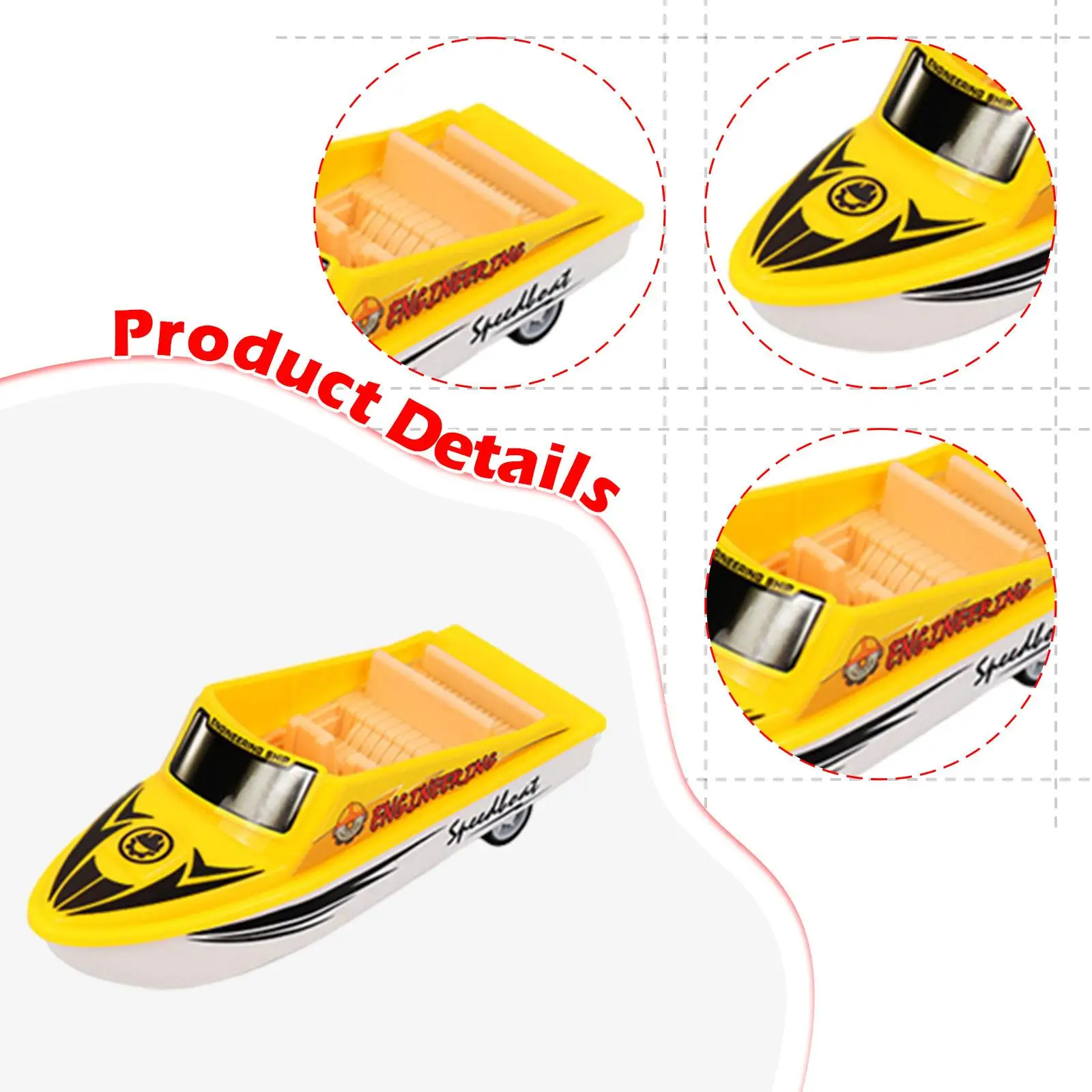 5個セット ミニプルバックボート シミュレーション デスクトップデコレーション リアルな子供用乗り物 おもちゃ 男の子向け 3歳 4歳 5歳 6歳 ギフト