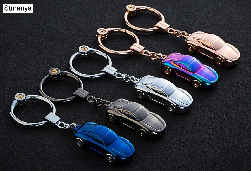 Men Car Keychain Metal Zinc Alloy Key Chain Key Ring Keychains Gift Men\'s Carriage  Car Keyring 17385