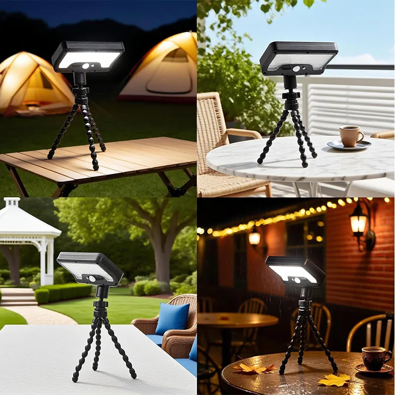 

Solar Pathway Lights 92 LEDs Motion Sensor Garden Light Adjustable Angle for Walkway Driveway Sidewalk Patio Type-C Rechargeable