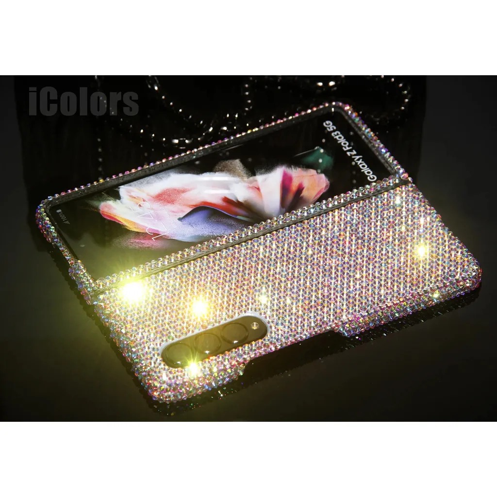 Luxury Fashion Handmade DIY Cute Full Glitter Crystal Bling Diamond Case Cover For Samsung Galaxy Z Fold 7 6 5 4 3 2 zfold6 5G
