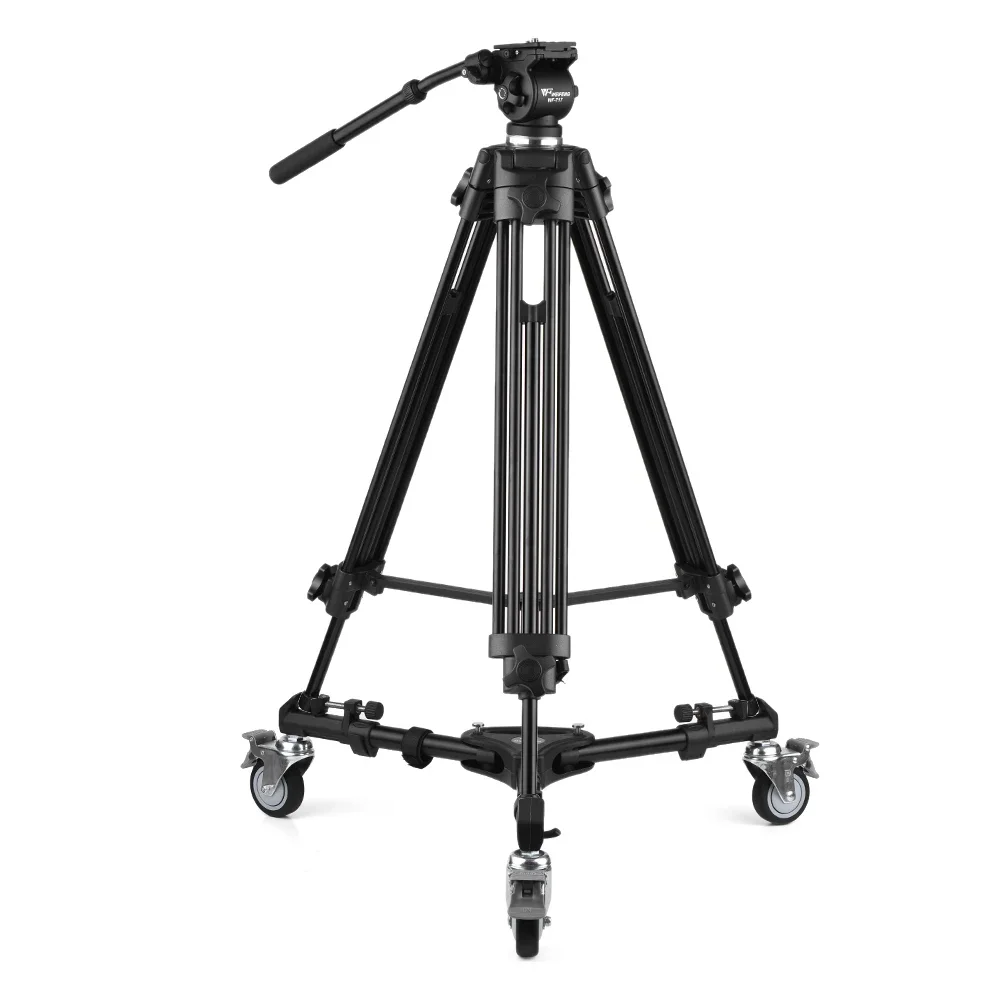 Weifeng WF-717 1.8m Professional Aluminum Alloy Camera Camcorder Video Tripod with Fluid Hydraulic Head for C N