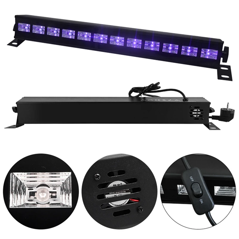 9LED UV Line Light Wall Washer Light Halloween Flood Fluorescent Light Stage LED Stage Light Projection Light