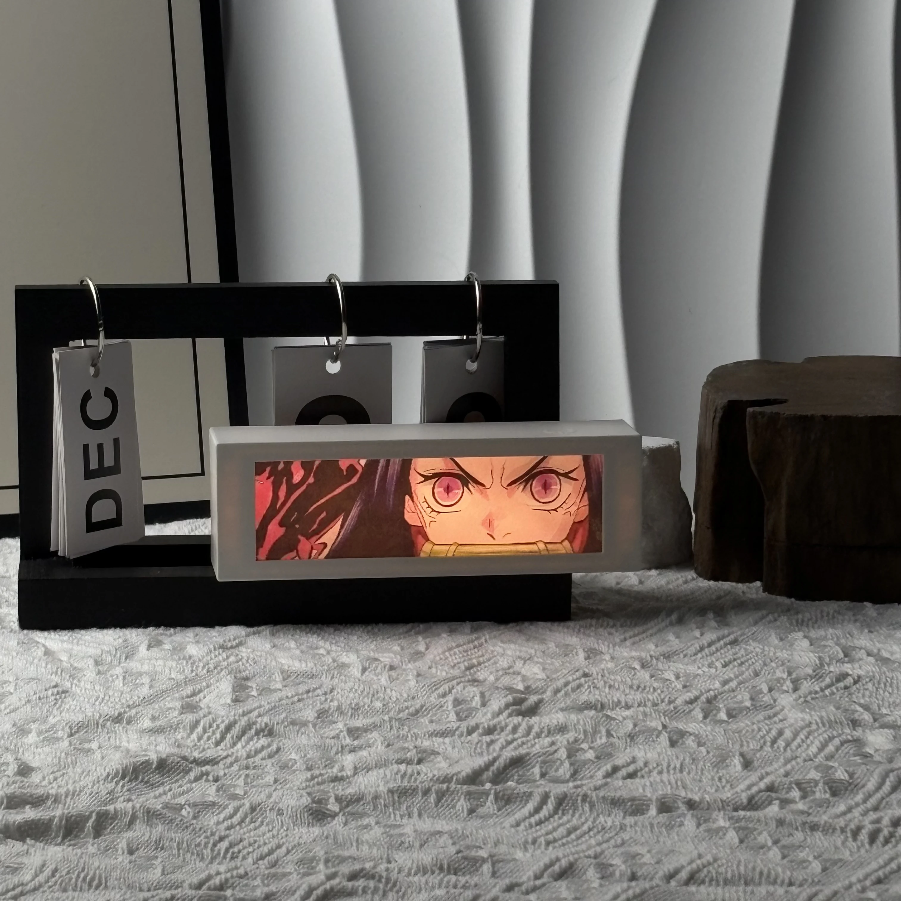 شخصيات كرتونية ضوء الحركة طاولة غرفة النوم إطار الصورة الزخرفية ضوء الليل هدايا عيد الميلاد للأطفال الهالوين #4