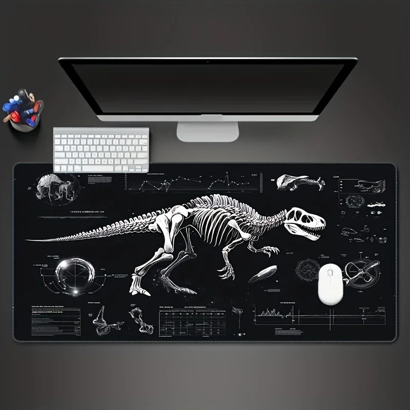 CIFBUY Extra Large Gaming Mouse Pad Dinosaur Tech PC Keyboard Desk Mat Durable Non-Slip Rubber Base Home Office Laptop Decor