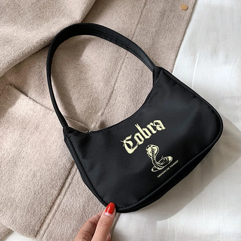 Shoulder Underarm Bags Coin Purse Women‘s Handbags Designer Cobra Print Pattern Hobo Shoulder Small Pouch Totes Shopping Bag