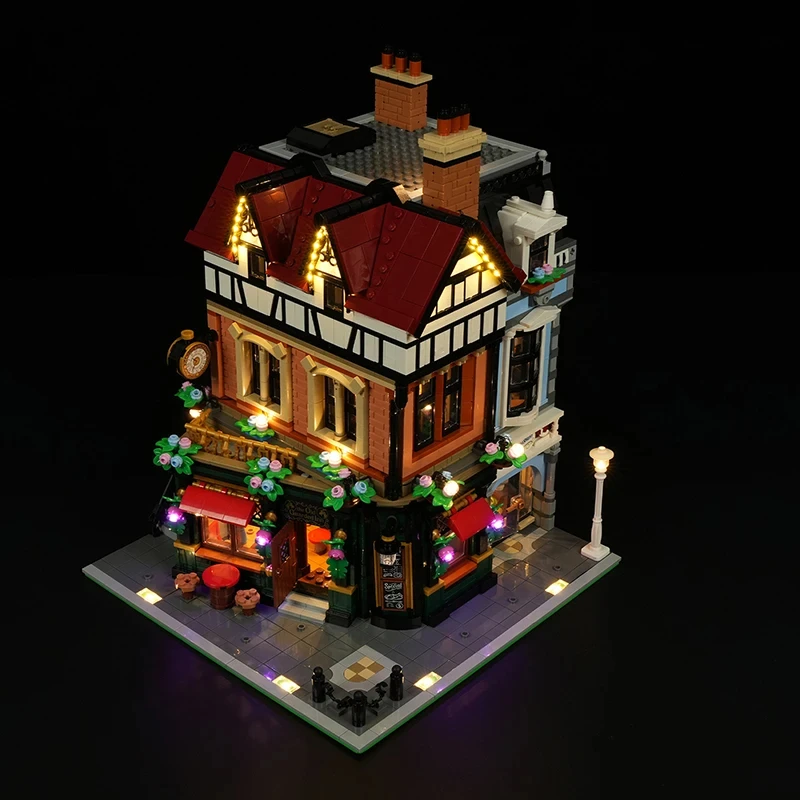 DIY LED-lichtset voor LEGO 10350 Tudor-hoek (alleen LED-licht, zonder blokkenmodel)