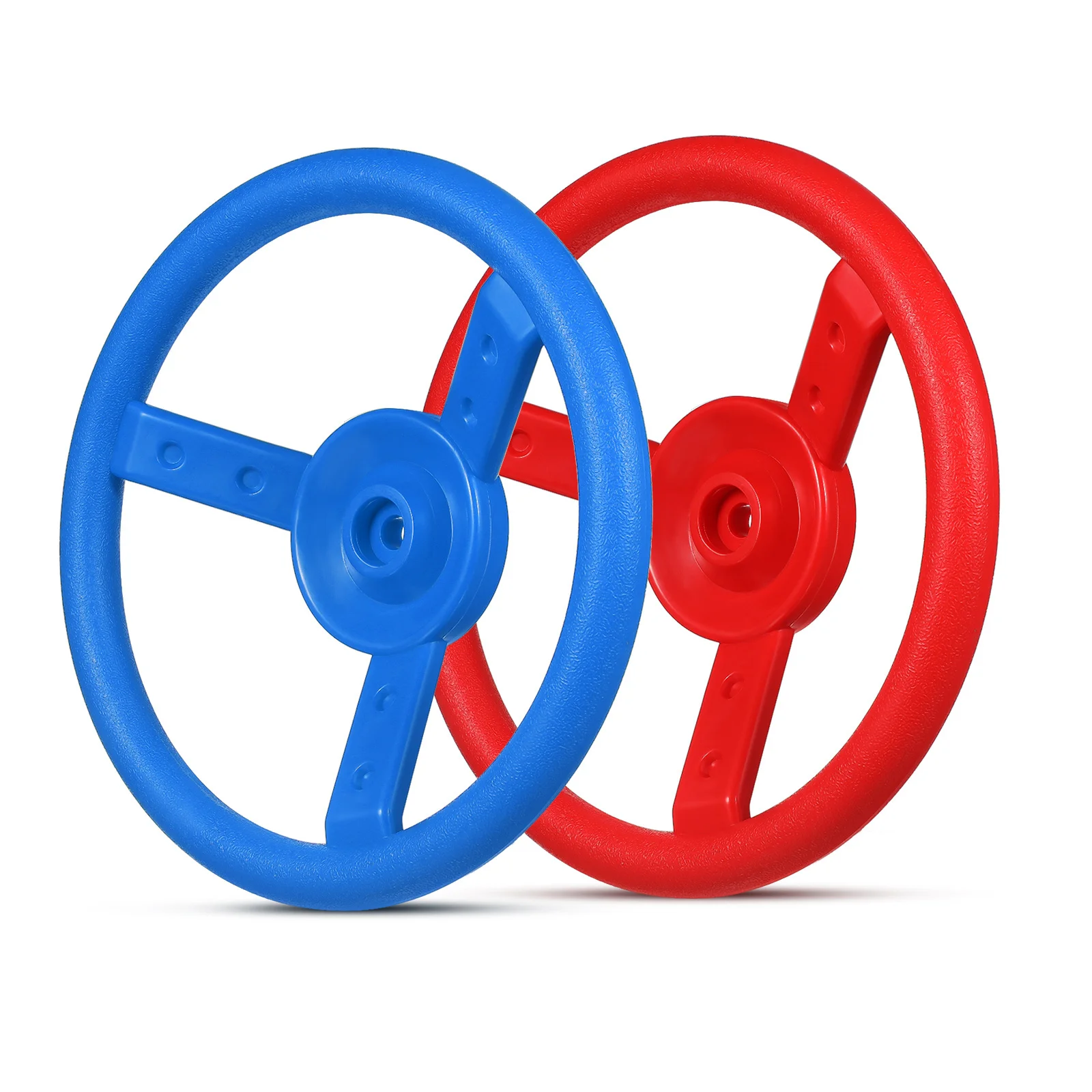

2Pcs Plastic Steering Wheel for Smooth Round Design Comfortable Grip Sturdy Pe Material Bright Colors Easy Install