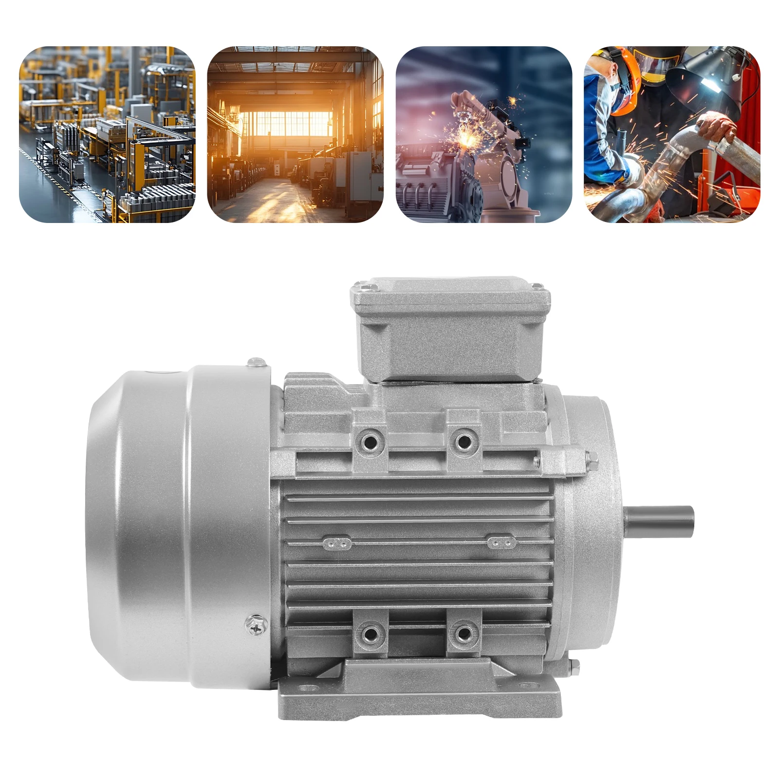 محرك كهربائي 1 حصان عالي الطاقة محرك غير متزامن أحادي / ثلاثي الطور لبناء الآلات #2