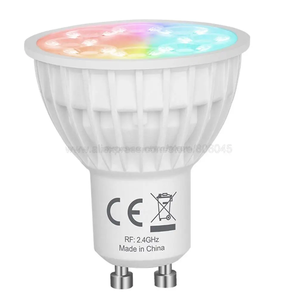 MiBoxer – ampoule LED Dimmable, 4W GU10 RGB + CCT (2700-6500K), WiFi intelligent, projecteur FUT103 2.4G RF, télécommande sans fil