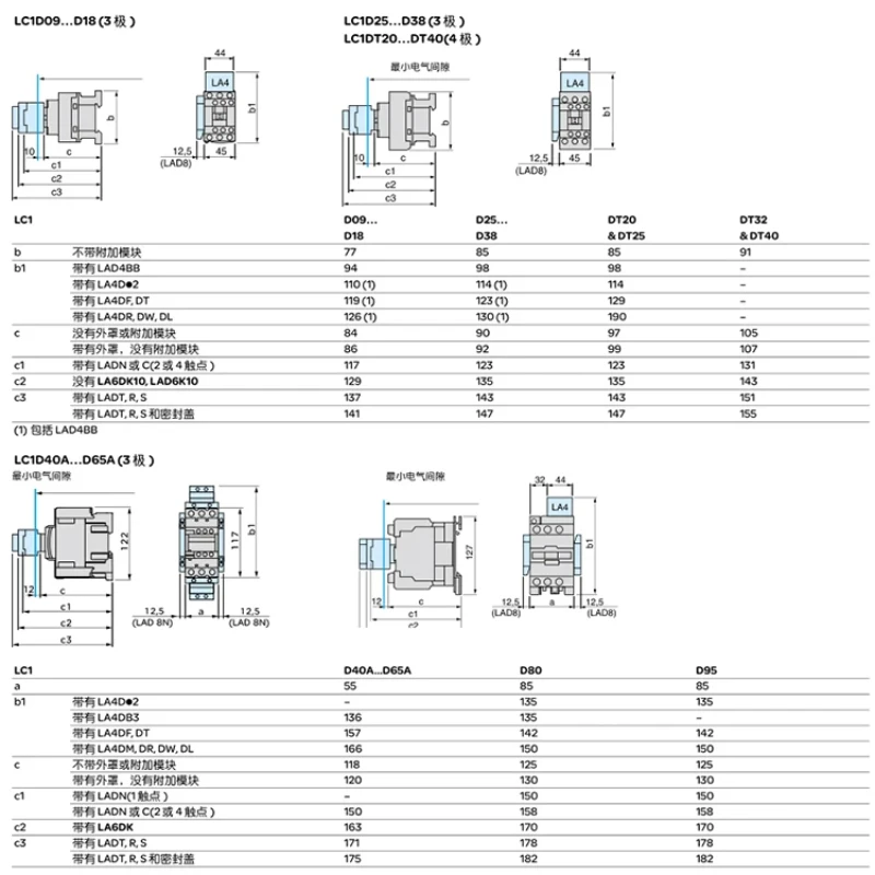 Schneider Contactor Accessories Interlocking Module Lad9v2 (LC1D09-D38) Mechanical Interlocking Adaptation Lc1d Series