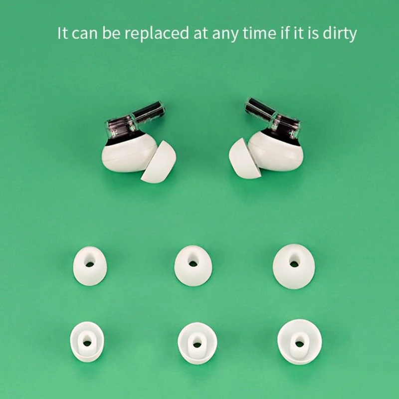 Anti Slip Waterproof Replace Earplug Ear Tips Pad Set Silicone In-Ear Earphone Earbuds Cover Cap For Nothing Ear (2) (1)