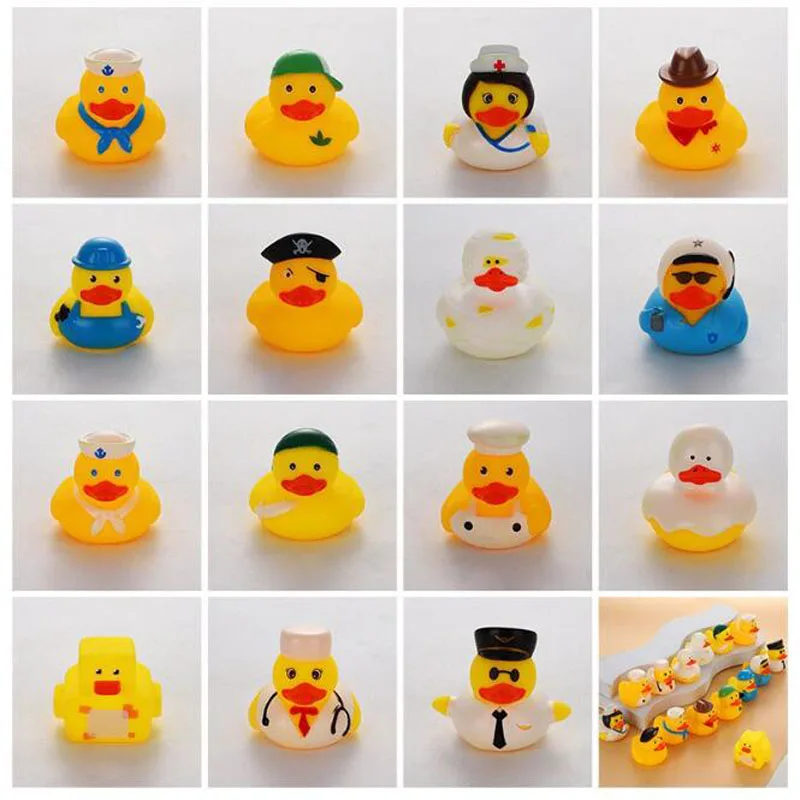 New Baby Bathing Toy Kids Cute Duck Water Spray Sprinkler Shower Rubber Ducks Swimming Beach Water Toys for Kids