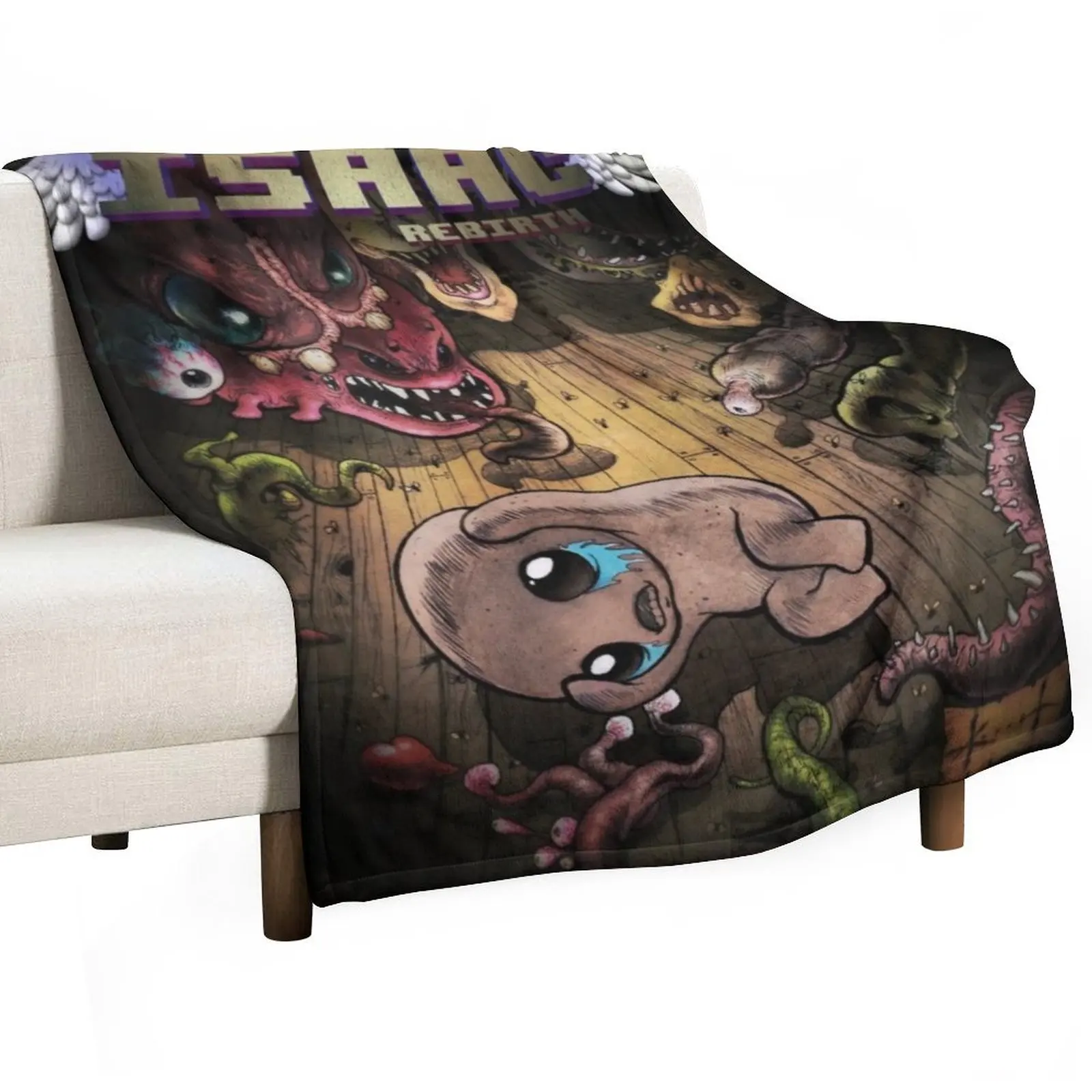 Binding of Isaac game cover Throw Blanket Personalized Gift Sofas Thins For Sofa Thin Blankets