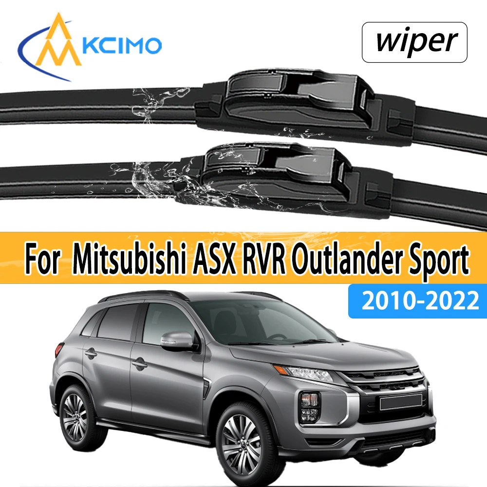 لميتسوبيشي ASX RVR أوتلاندر سبورت 2010 - 2022 الجبهة ممسحة زجاج أمامي شفرات 2 قطعة ملحقات نافذة الزجاج الأمامي #1