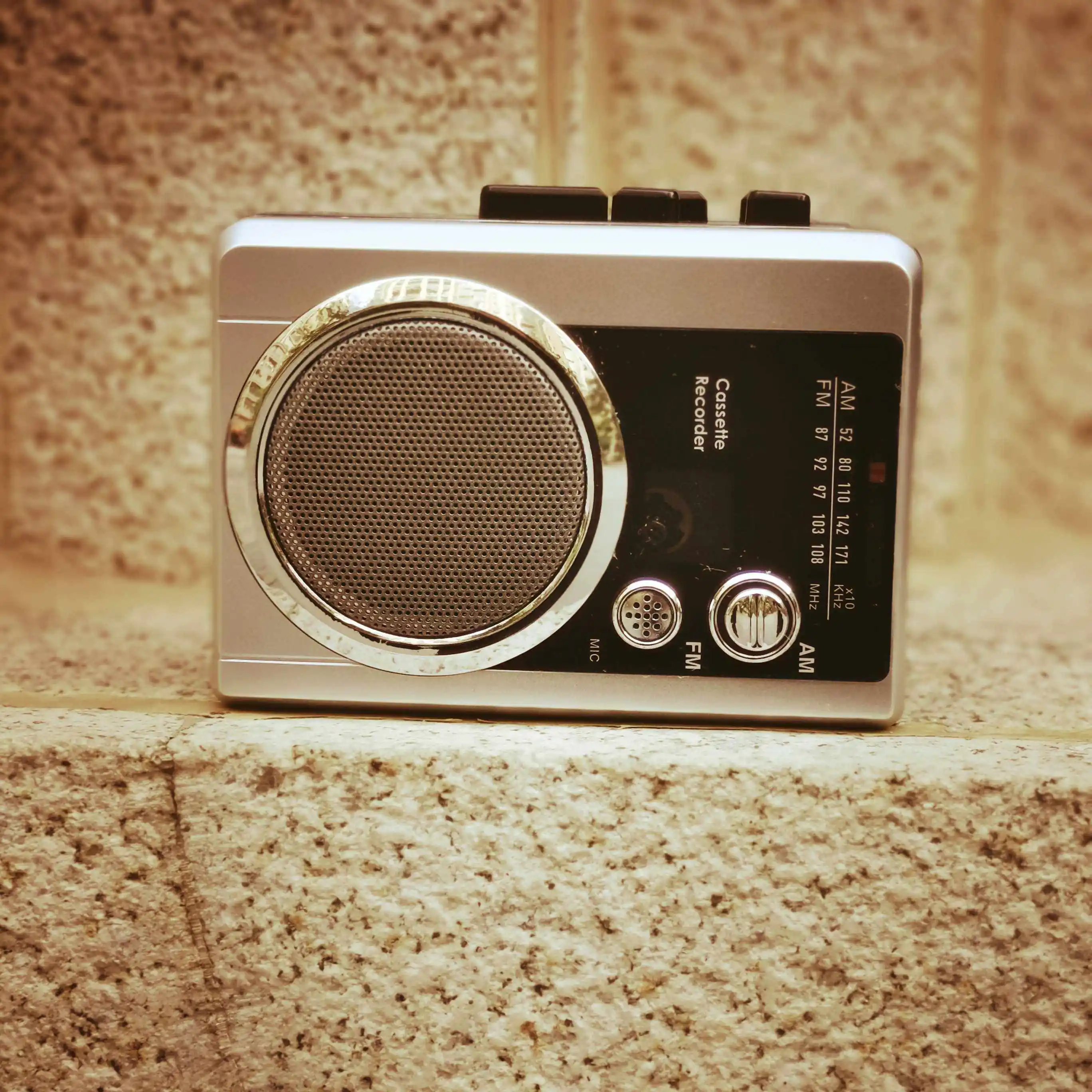 Portable Auto Reverse Cassette Player Tape Recorder Radio With External Speaker Function