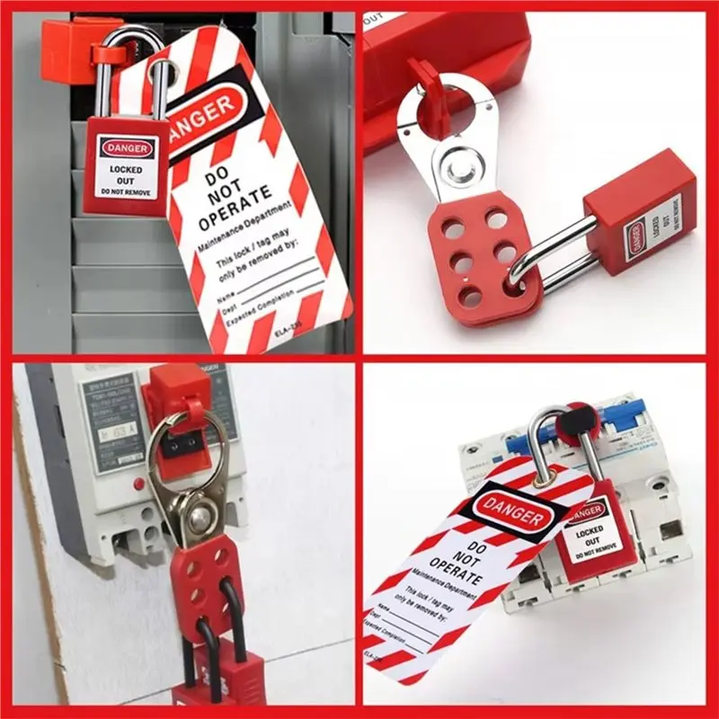 CQMF-Lockout Tagout Kit Padlocks, Loto Hasps, Tags& Locks- Electrical Safety Set Out Kits