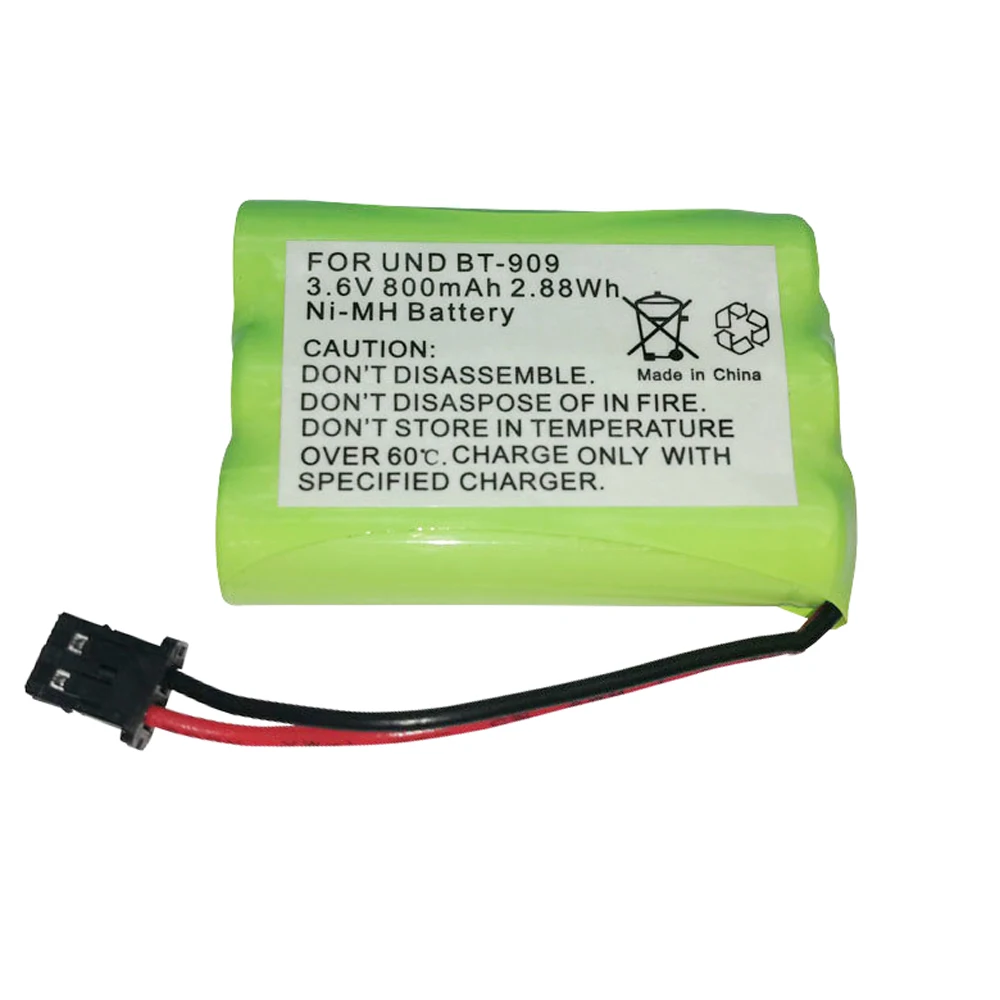 3.6V 800mAh NI-MH rechargeable cordless phone battery for uniden BT-909 BT909 3 * AAA ni-mh 800mAh 3.6V rechargeable batteries