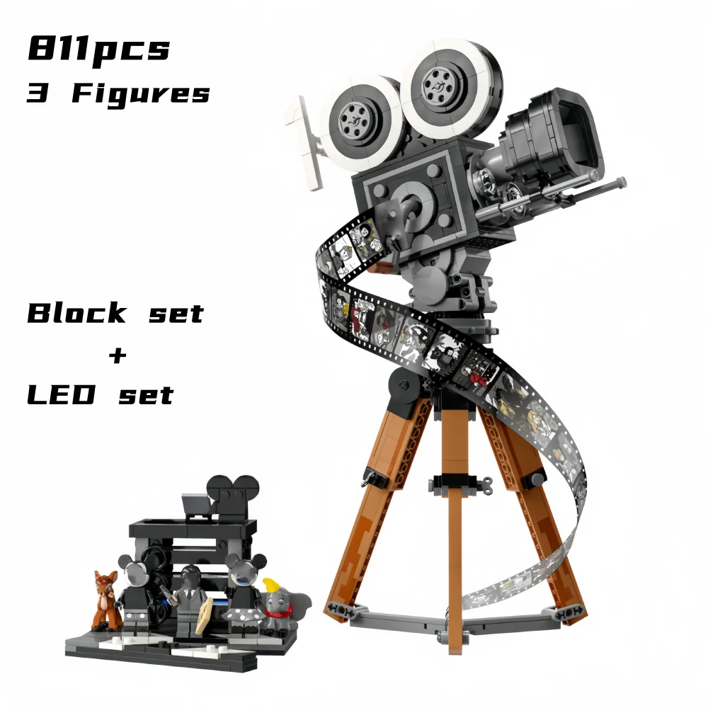 811Pcs Walt Tribute Camera Creative Model Moc Bricks 43230 Building Blocks Creator Expert Sets Adults Toys Boys Birthday Gifts