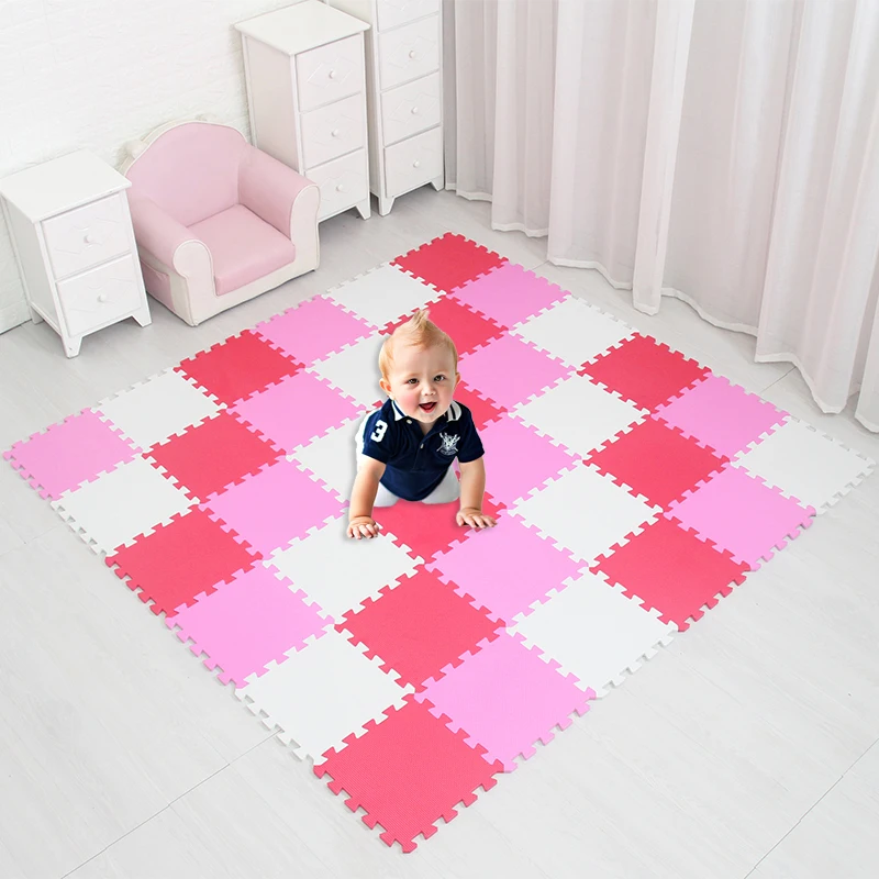 baby EVA Foam Play Puzzle Mat/ 18 or 24/lot Interlocking Exercise Tiles Floor Carpet  Interlocking Exercise Tiles Floor Carpet