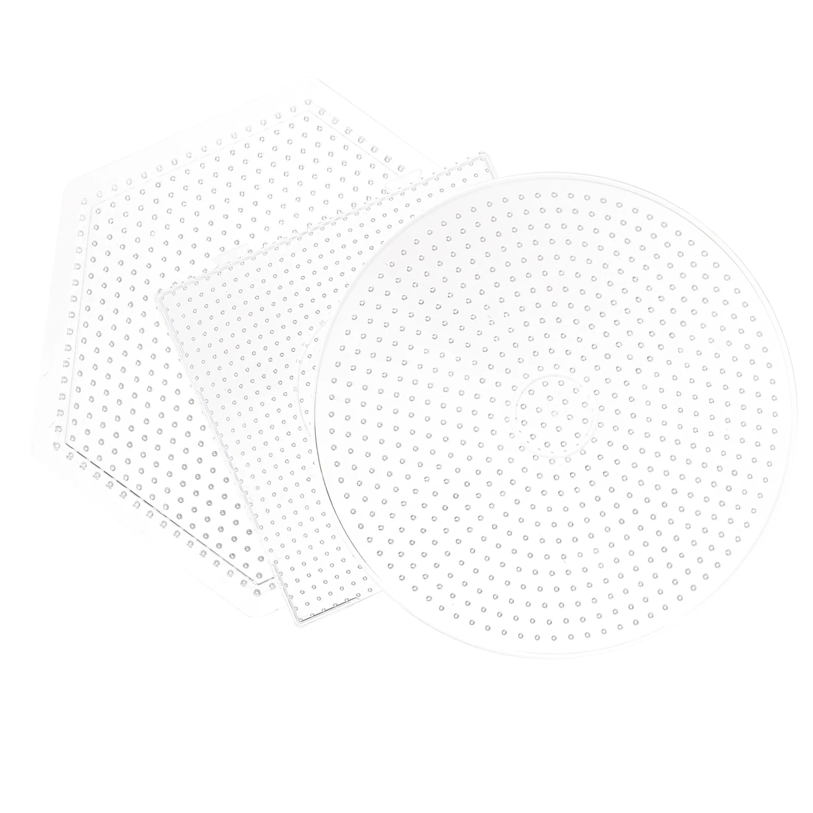 3 Pcs Pindou Template Fuse Beads Boards DIY Educational Tool Kids Craft Hexagon