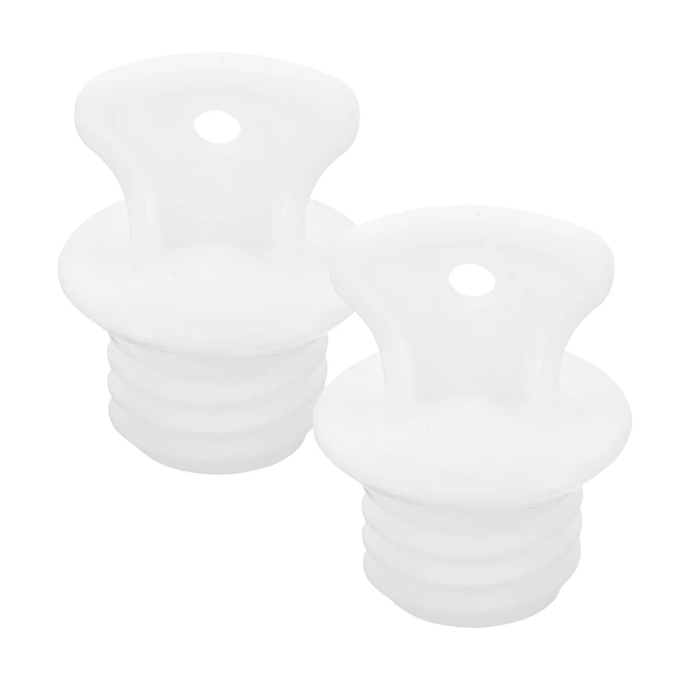 2 Pcs Hot Water Bottle Lid Lids Sack Plugs Bottles for Women Rubber Stopper Bag Stoppers Sealing Replacement Small Miss