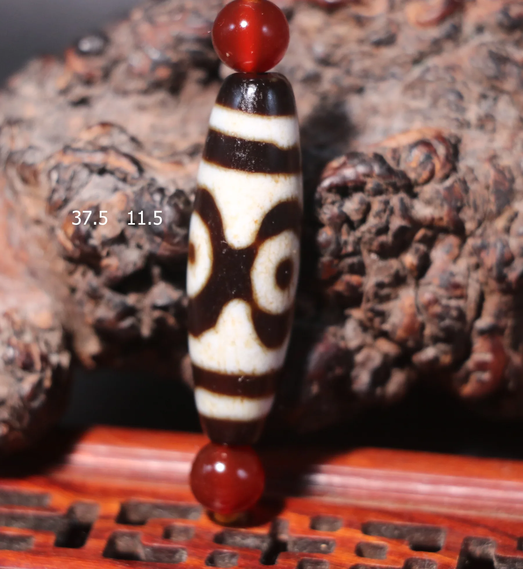 Magic Power Energy Tibetan Old Agate Tiger Tooth 3 Eyed dZi Bead Amulet Fit For Making Bracelet UPD211026A2 Timestown Sauces