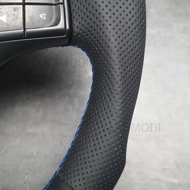 ALCANTARA Leather Steering wheel For VOLVO C30 C70 V50 S40 Flat bottom