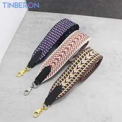 TINBERON Bag Strap for Crossbody Luxury Designer Canvas Fabric Handle Strap Bag Belt Handbag Part Accessories Shoulder Bag Strap