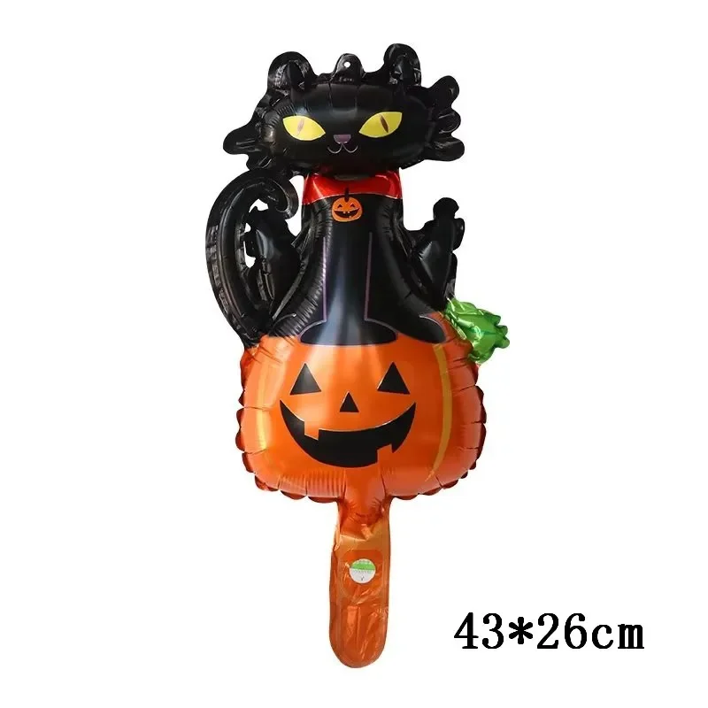 25 Stück Mini Halloween Kürbis-Geist-Folienballons Fledermaus Totenkopf Kürbis Luftballons Kinder Horror Halloween Nacht Party Dekorationen – Detail 8