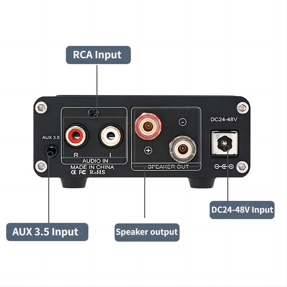 TPA3255 Mono Amplifier 600W High Power Sound Amplifier HiFi Stereo Audio For Passive Speaker For Home Amplifiy DC24-48V Input