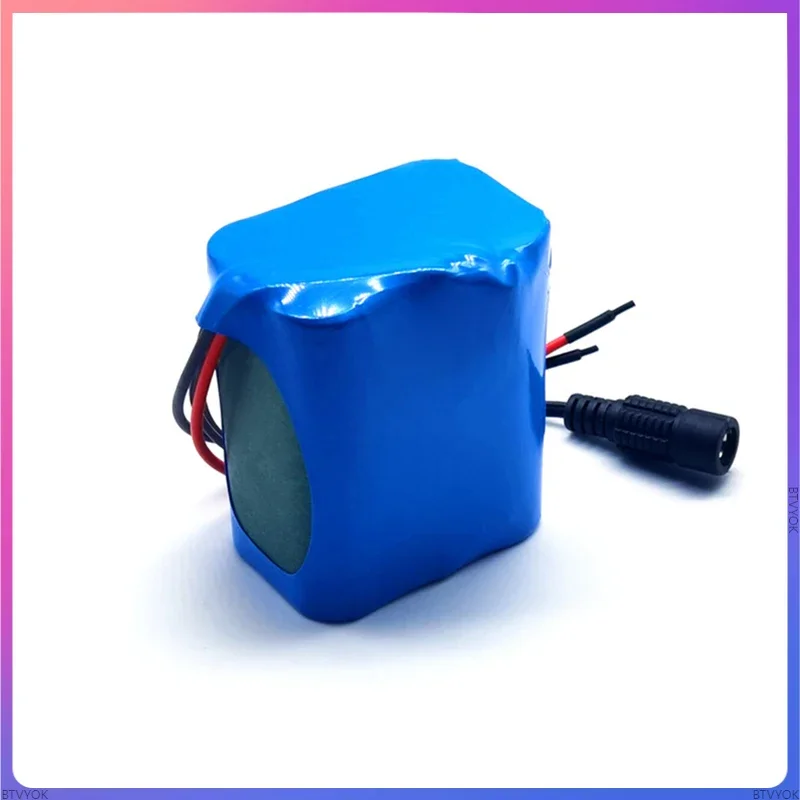 Batteries lithium rechargeables avec BMS, carte de protection, chargeur, 12V, 9900mAh, 3S2P, 18650, 9.9 Ah, Eddie ion