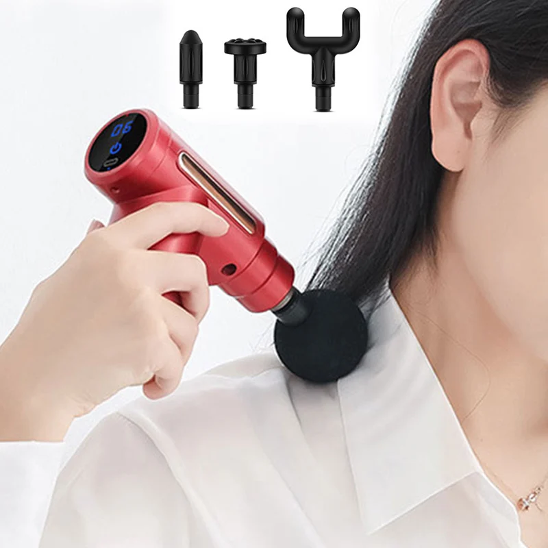 

Перезаряжаемый фасциальный пистолет, массажер для мышц, облегчение боли в теле, портативный массажный пистолет для шеи, спины, плеч, ног, рук, глубоких тканей, расслабления