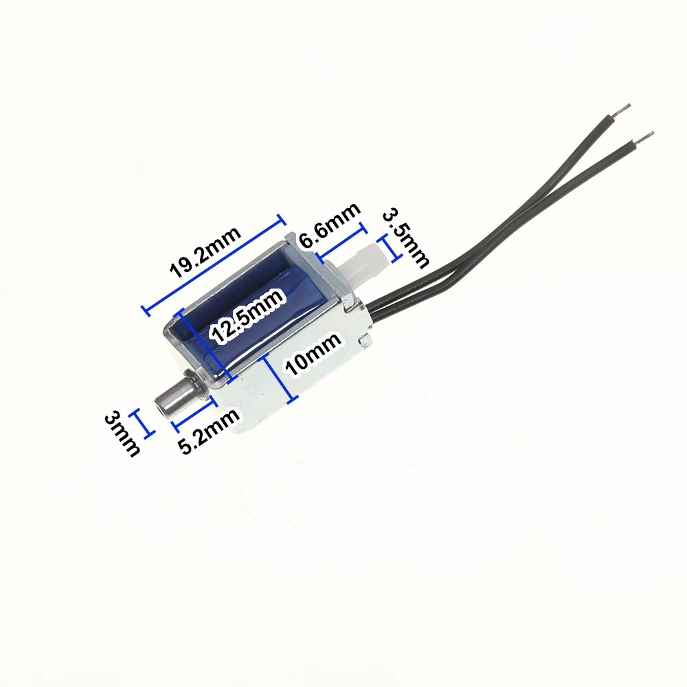 2-position 2-way Normally Closed N/C Solenoid Valve DC 5V 6V 0.2 A Electric Air Control Valve