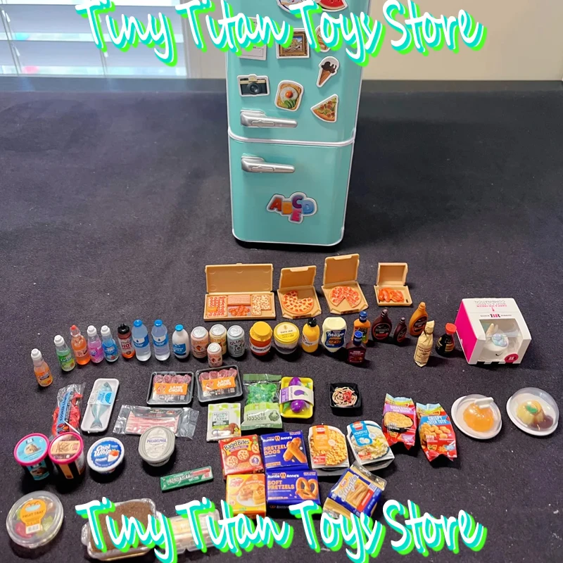 Mini Brands ZURU Fill the Fridge Blind Box Mystery Box LED UV 60+ Collectibles DIY Room Decoration Children Toys Surprise Gift