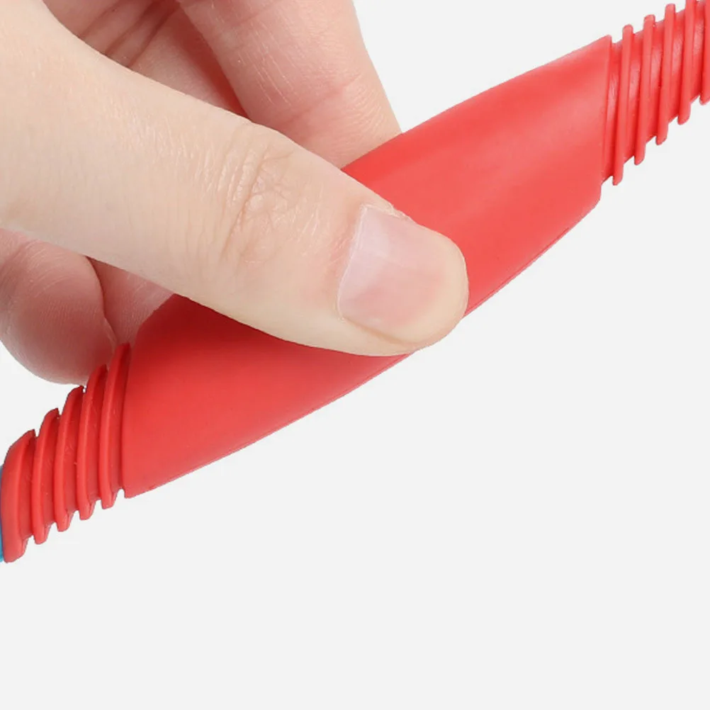 

4Pcs Pet Toothbrush Double-Head Durable Plastic Tpe Material Dog Oral Care Tool Teeth Cleaner Brush for Small Dogs