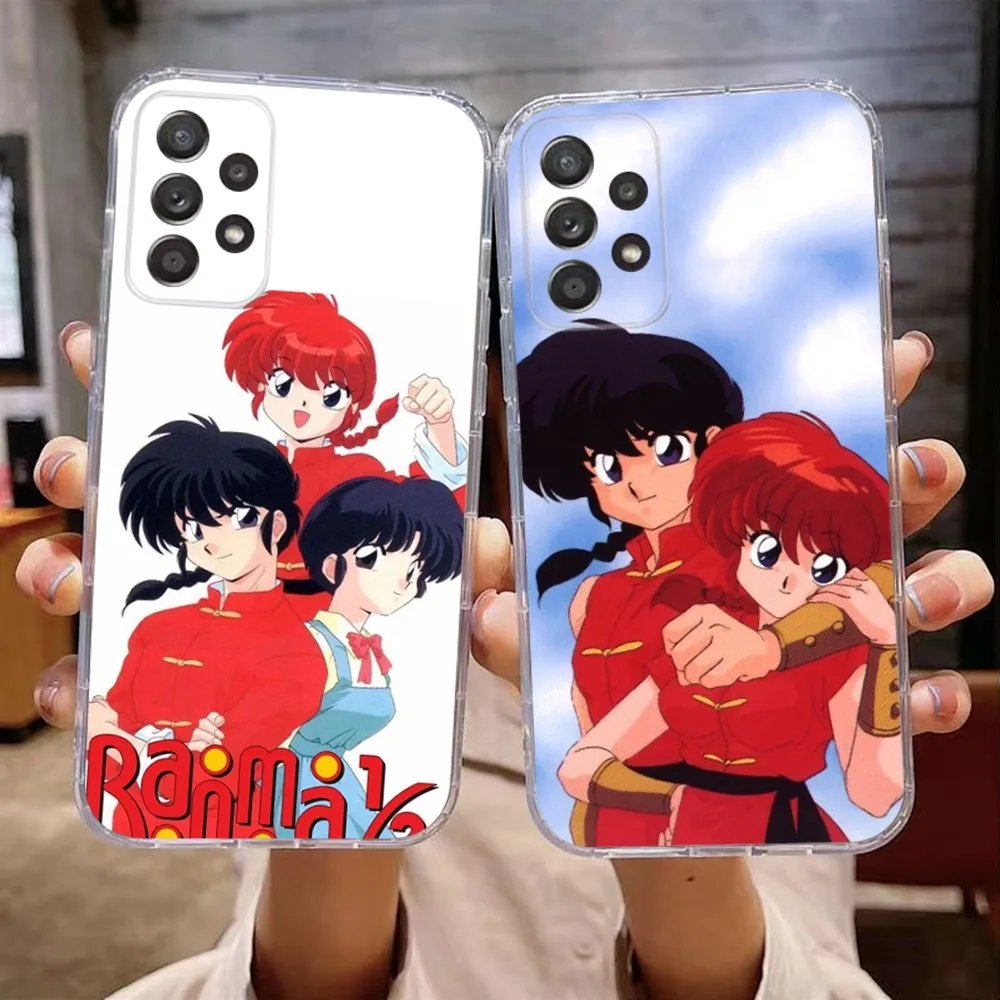 Manga Ranma 12 Phone Case For Samsung Galaxy A71,70,52,51,40,31,A50,30S,21S,Note20ultra Transparent Cover