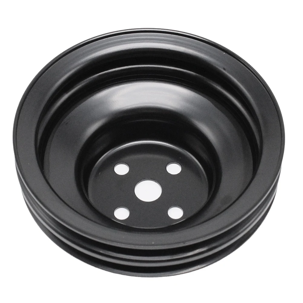 

Car Water Pump Pulley For Ford Small Block 260 289& 351W Motors- Black Steel 2 Groove Design Fits 1965- 1969 8975BK