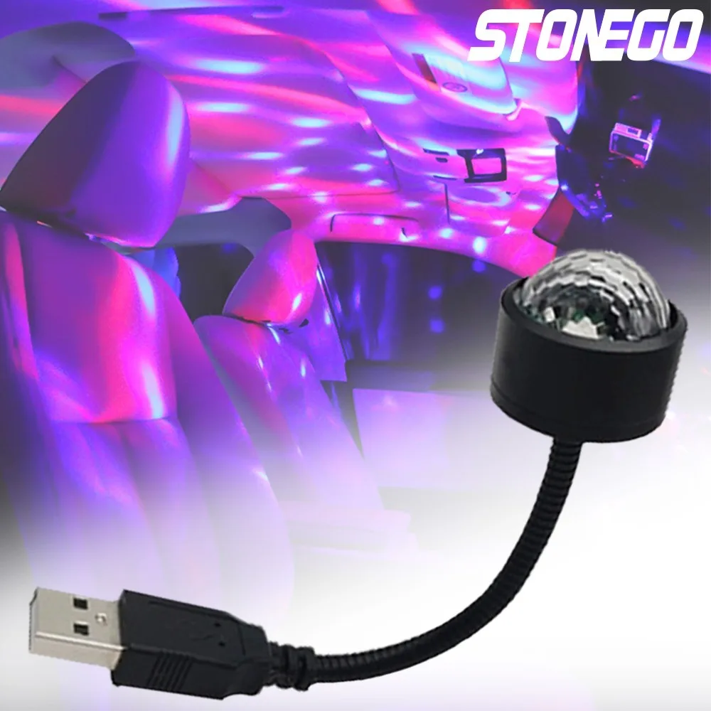 

LED USB Disco Ball Lamp for Home, Room, Dance Parties, Birthday, Bar, Karaoke - Stunning Stage Effect Projection Light