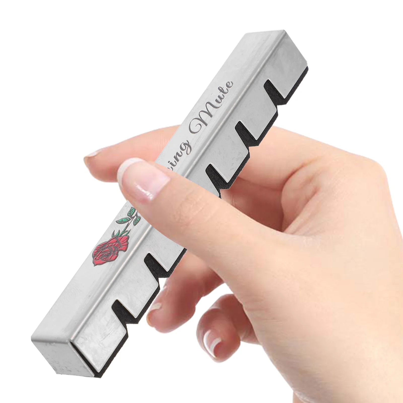 

1Set Guitar Muffler Noise Reduction Durable Stainless Steel Practical Use Lightweight Portable Guitar Accessory
