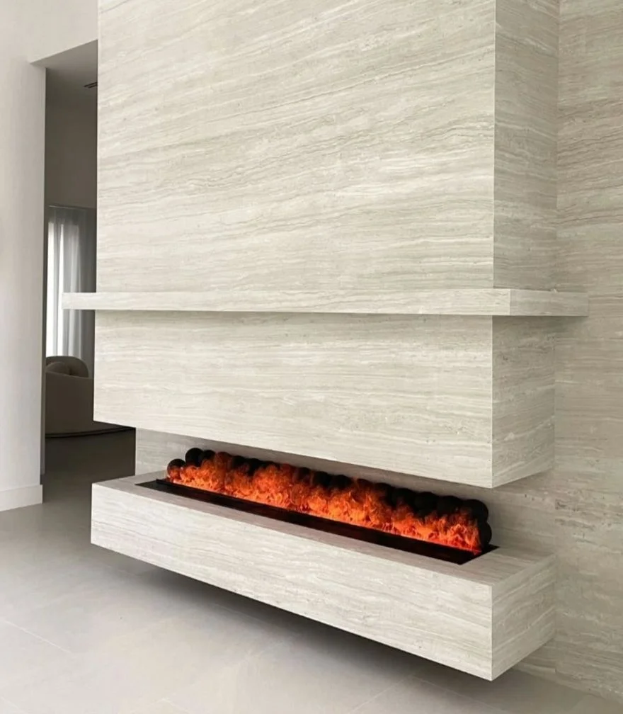 Customized Decor Flame Electric Fireplace Heater Insert 1800mm Led Smart Luxury Fireplace Electric Fireplace
