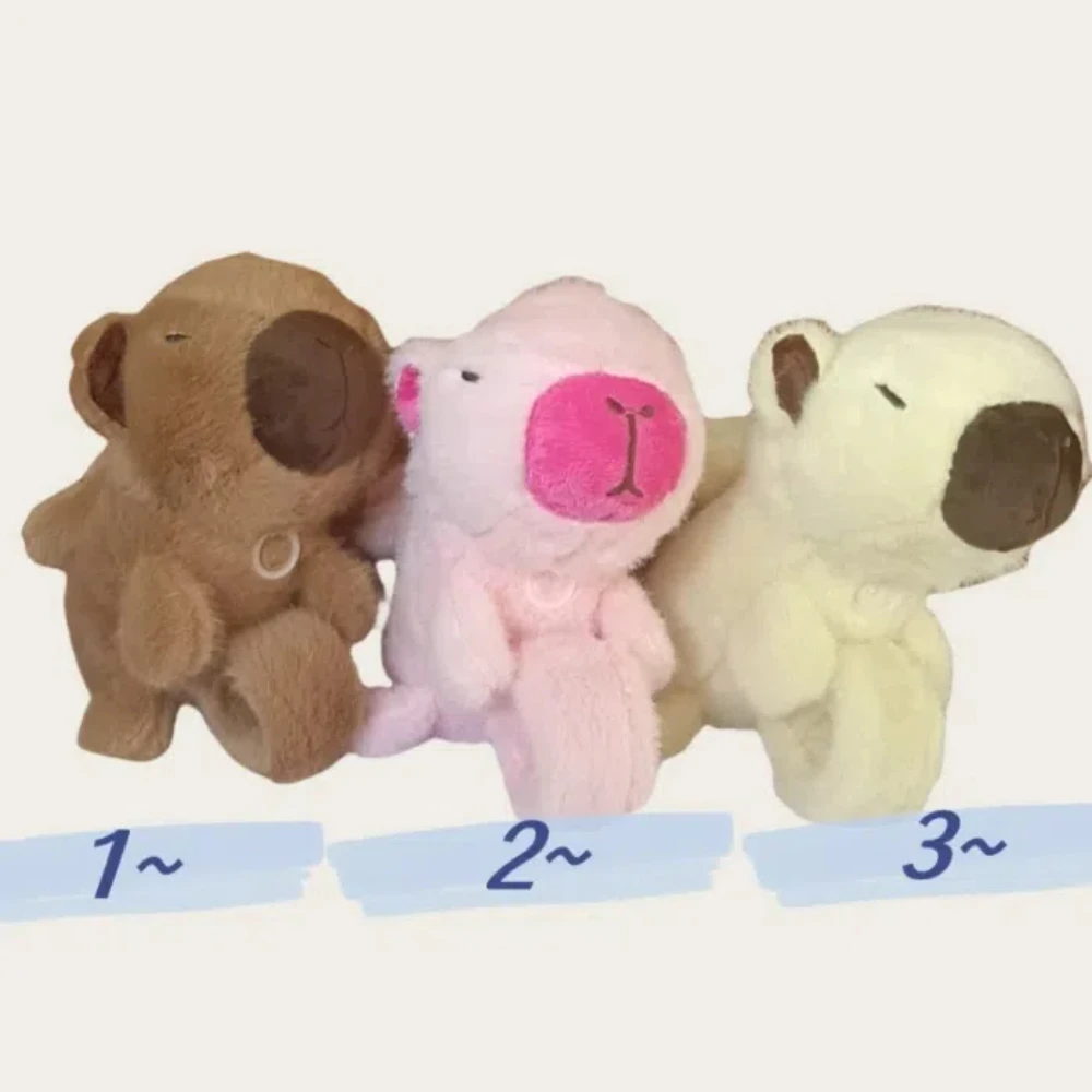 Capybara หนู Slap สร้อยข้อมือ Series จําลองตุ๊กตาน่ารักตุ๊กตา Plush Slap สร้อยข้อมือนาฬิกาข้อมือนุ่มสไตล์ Capybara Plush สายรัดข้อมือ