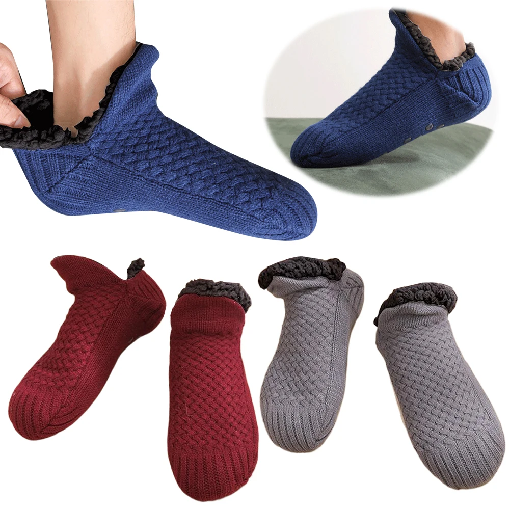 Fall And Winter Floor Socks Indoor Slippers Sock Unisex Sleep Carpet Socks Non-slip Yoga Slipper Skiing Sock Winter Warm Supply