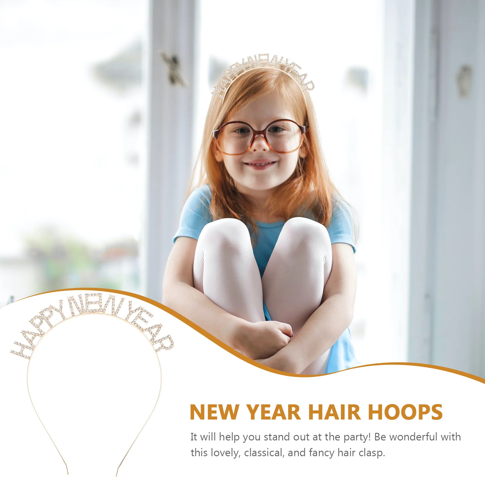 New Year Headband Delicate Party Hairband Reusable Photo Booth Props Festival Party Supplies Spring Festival Headdress