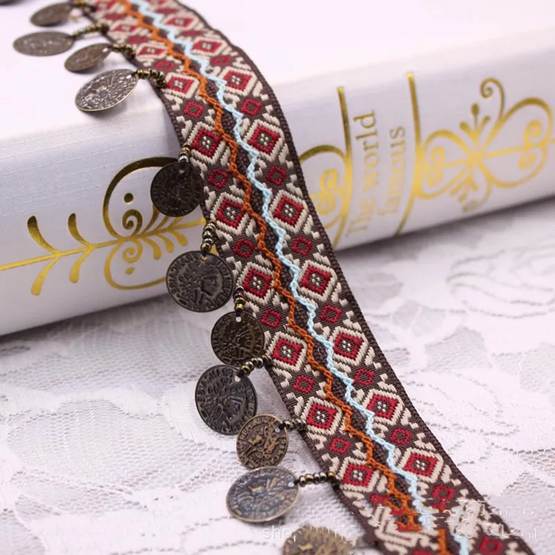 Embroidered Lace Ribbon, Clothing Accessories, DIY, Handmade Party Lace Fabric, 1 Yards