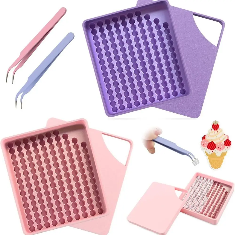 5mm Fuse Beads Picking Tray High Efficiency DIY Tool Fuse Bead Organizer Tray Save Time Efficient Fuse Beads Picking Tray Kit