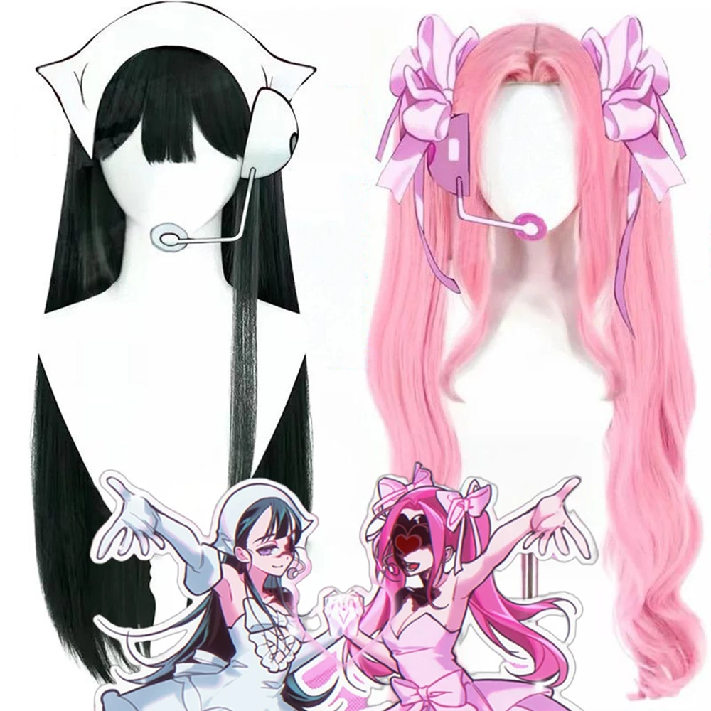 Anime Alien Stage Sua Mizi Cosplay Perücke Damen Lolita Langes Haar Hitzebeständige Synthetische Vollperücke Halloween Karneval Requisite