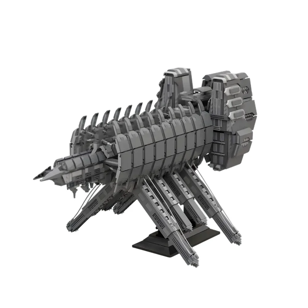 Gobricks MOC USG Ishimura From Dead Space Remake Building Blocks Model USG Ishimura Spacecraft Bricks Assemble Toys Kids Gifts