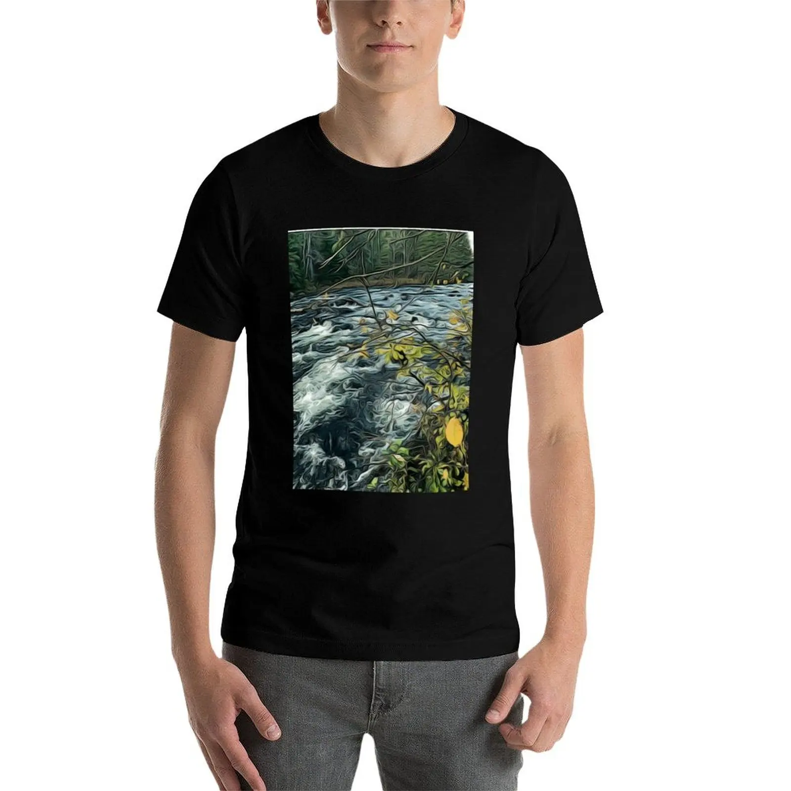 Algonquin rapids T-Shirt man t shirts for men anime tshirt T-Shirt