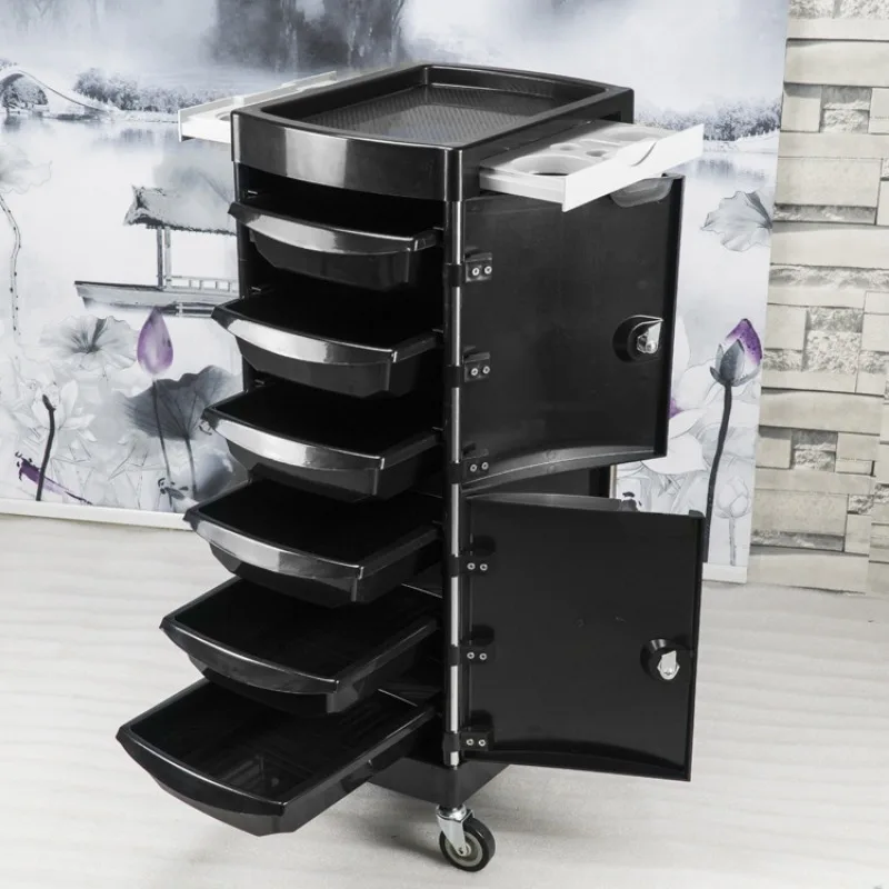 Beauty Trolley Cart Trolly Eyelash Organizer Cart Hairdressing Furniture Hair Salon Furniture Stainless Steel Trolley Handcart