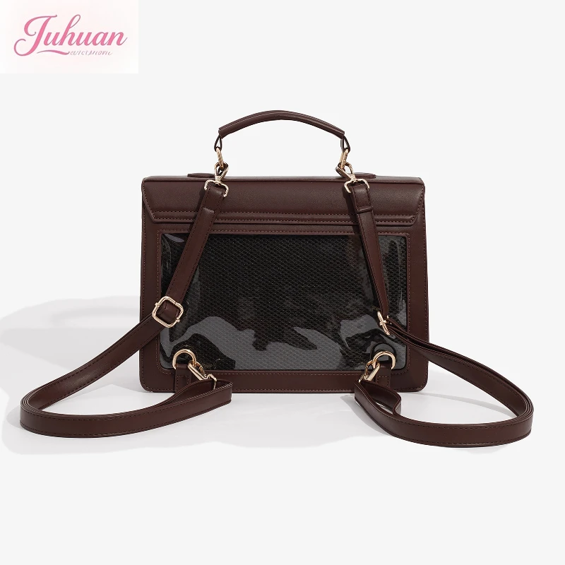 Japanese College Style Ltabag School Supplies Feeling JK Uniform Bag Women's Daily Transparent Bar Shoulder Bag Girlfriend Gifts
